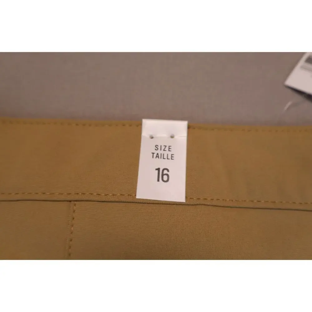 NEW The Children's Place Boy Flax Tan Uniform Quick Dry Skinny Chino Pants 16